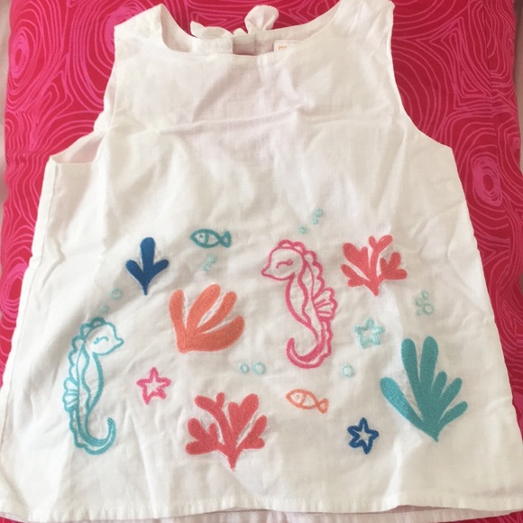Adorable Girls Top Fun Marine Theme 🐠🐳🦀Gymboree - Picture 1 of 8